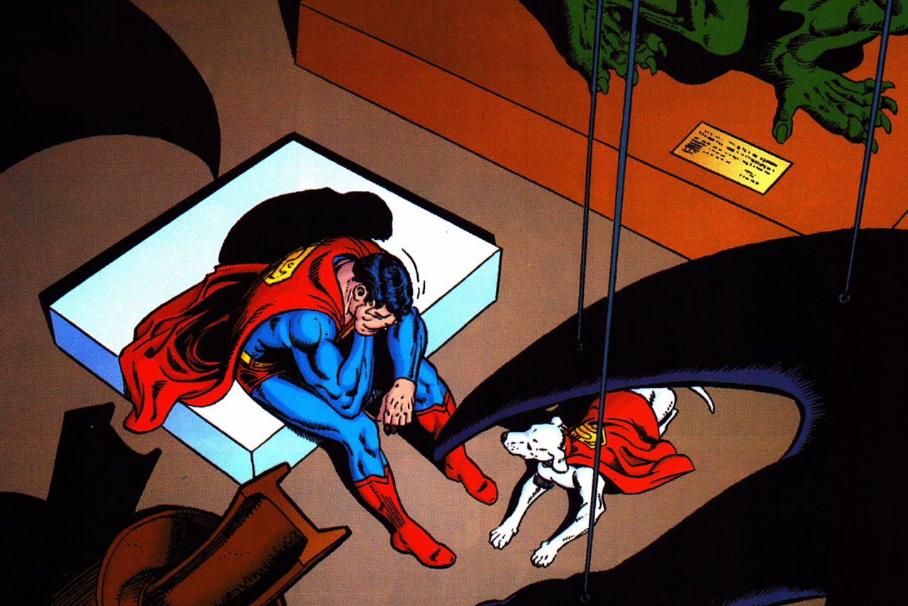 Superman animado se torna o homem de aço de ação ao vivo em